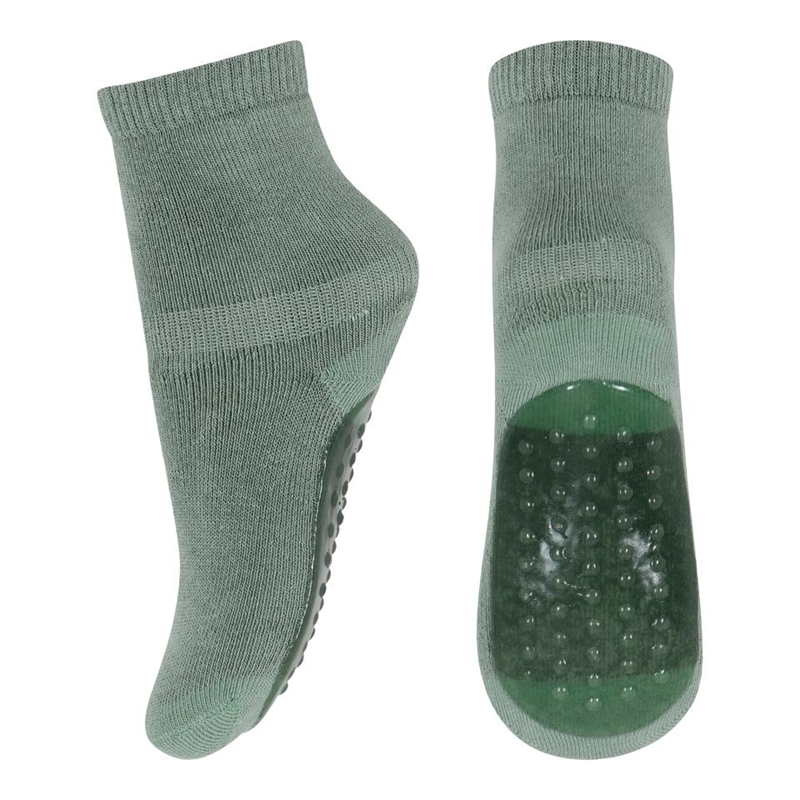 MP - Strømper m. anti-slip - Granite Green