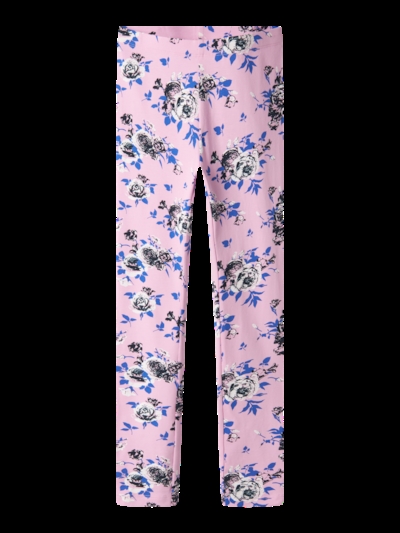 Name It - Leggings - Pastel Lavender/Big flower